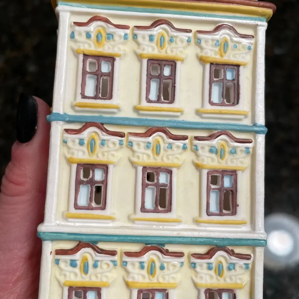 Partylite Cafe Amsterdam Tea Light House Candle Holder Vintage P8275 Retired